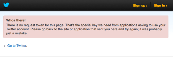 There is no request token for this paget 11.21.14 AM